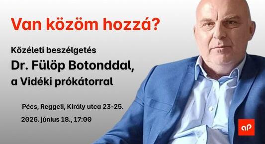 Dr. Fülöp Botond az első vendége az aHang új beszélgetéssorozatának