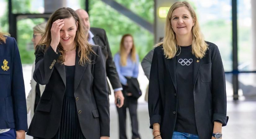 Saját úszóklubjában látogatta meg Hosszú Katinkát a NOB elnöke