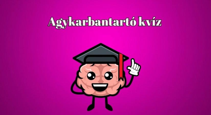 Agykarbantartó kvíz - A kiváló eredményhez legalább hét helyes válasz kell