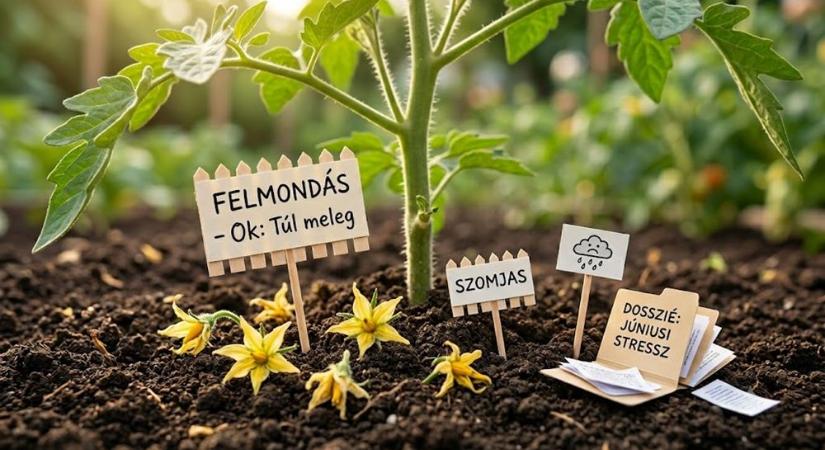 Miért hullik le a paradicsom virága? A kertészek egyik legbosszantóbb júniusi rejtélye