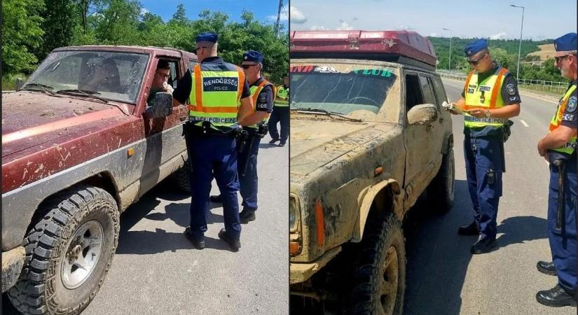 Óvatosan az off-road-os terepjáróval, mert a rendőrök is nagyon résen vannak!