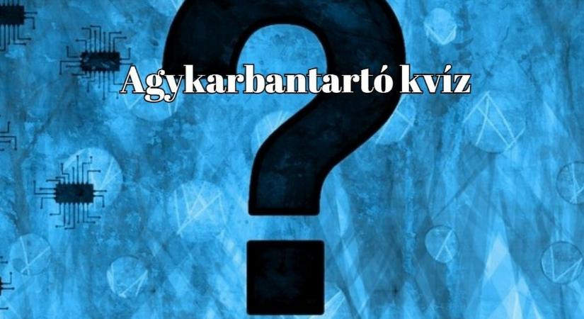 Napi agykarbantartó - 10 friss kvízkérdés, mely megmozgatja agyad
