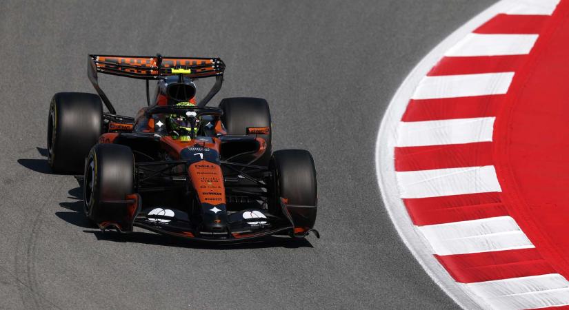 Norris a leggyorsabb a második barcelonai edzésen