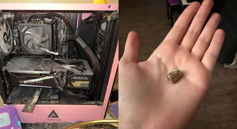 Életet mentett a gamer-PC, felfogott egy eltévedt lövedéket