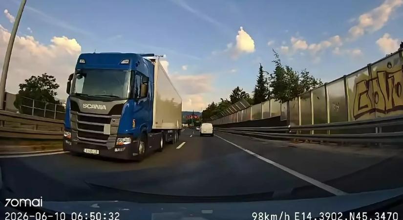 Őrült hajsza: forgalommal szemben hajtott a román kamionos, a pszichiátrián kötött ki (VIDEÓ)