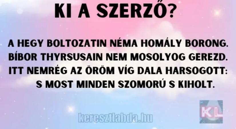 Napi irodalom feladat: A közelítő tél, emlékszel még, kinek a tolla?