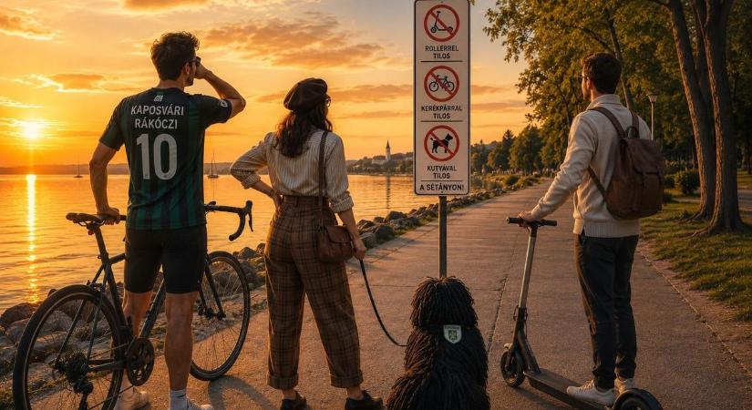 Nagyon kiverte a biztosítékot, hogy tiltják a kutyát, kerót, rollert a Balaton egyes részein