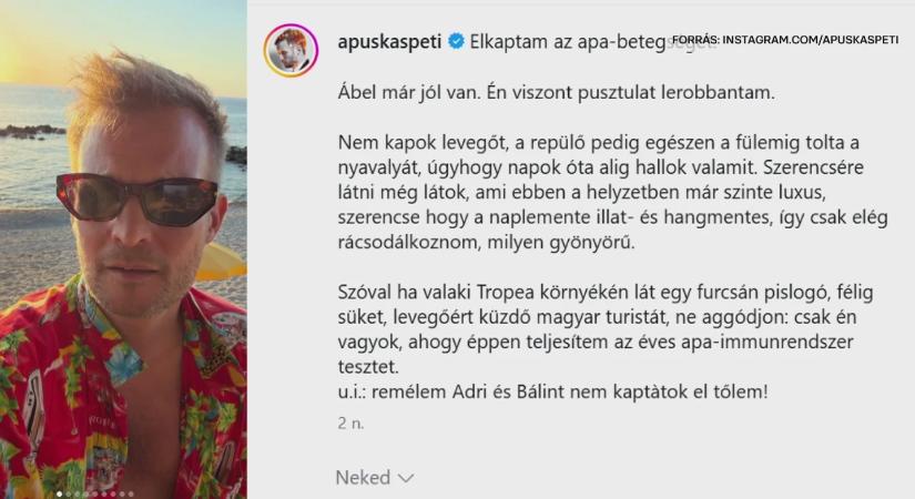 „Apabetegség” kínozza nyaralásán Puskás-Dallos Petit – így válhat rémálommá a vakáció
