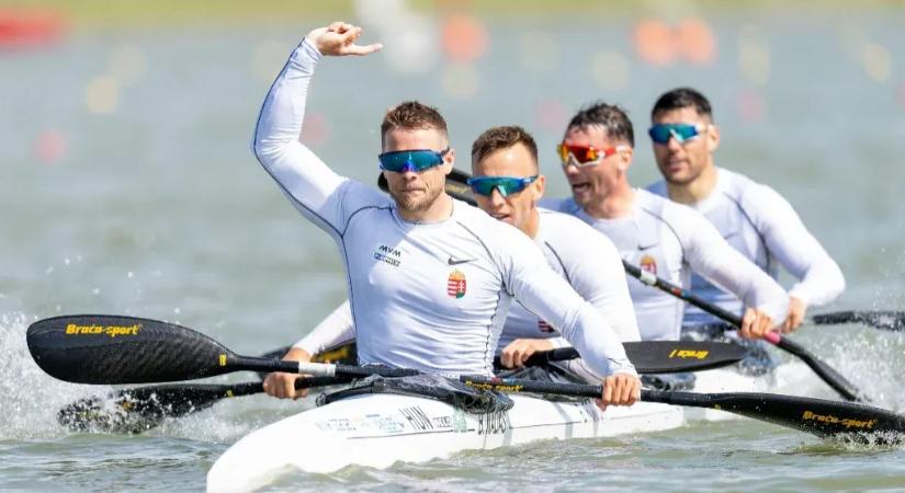 Kilenc év után újra Európa-bajnok lett a magyar férfi kajak négyes