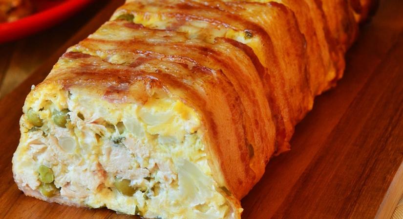 Gabriella konyhája: Borsós, karfiolos csirkemell alagút - recept
