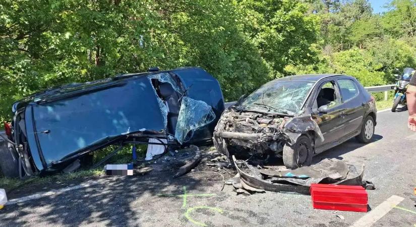 Tragikus baleset Somogyban: egy nő halt meg a frontális karambolban – képekkel