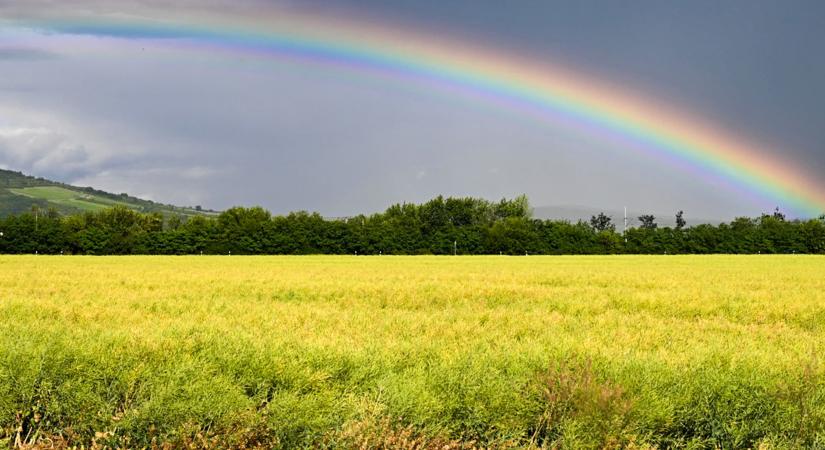 Elbűvölő szivárványok kísérték az utolsó zivatarokat