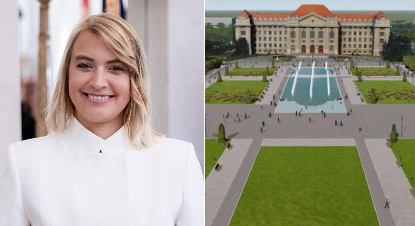 Tompa Enikő szerint nem így kéne átalakítani az Egyetem téri parkot