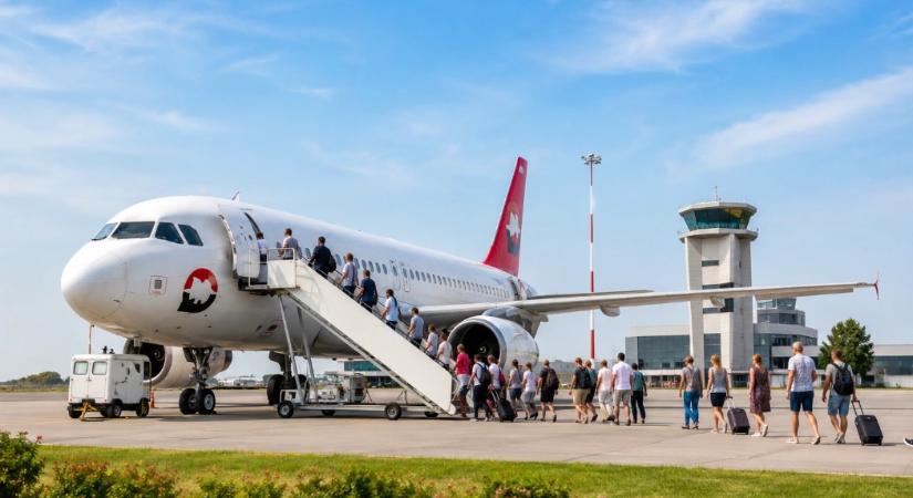 Újraindul a nemzetközi charterforgalom Hévízről: az ITAKA elindította az első antalyai járatot a Hévíz–Balaton Airportról