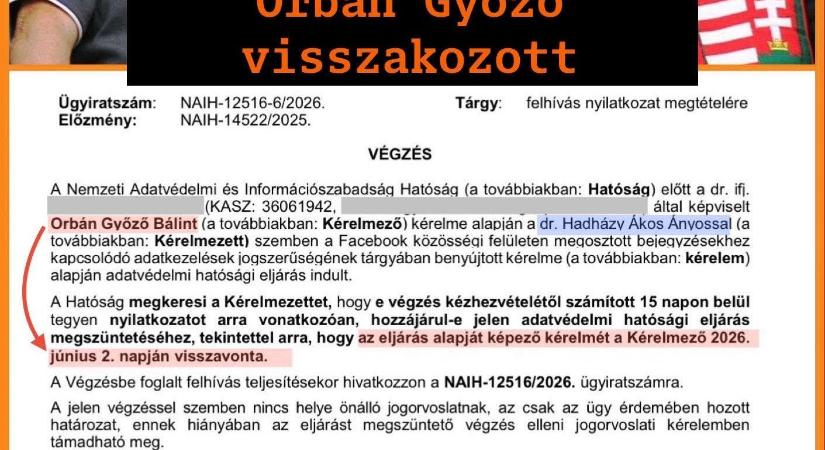 Orbán Viktor édesapja végül mégis visszakozott Hadházy Ákossal kapcsolatban