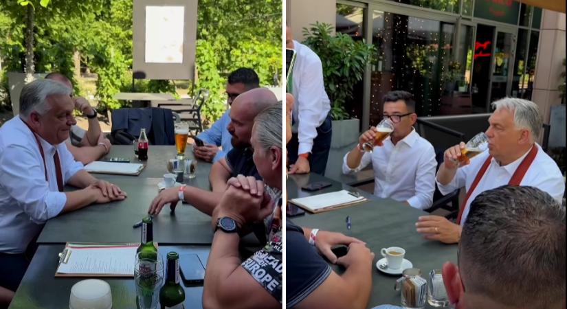Sörözni ment a kongresszus után Orbán Viktor