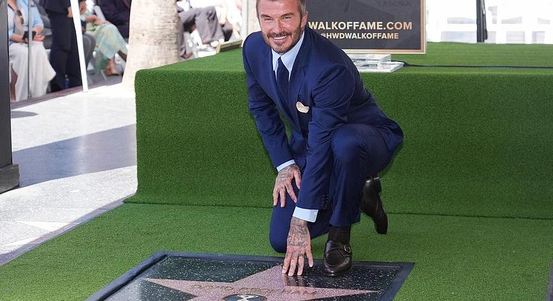 David Beckham csillagot kap a hollywoodi Hírességek sétányán