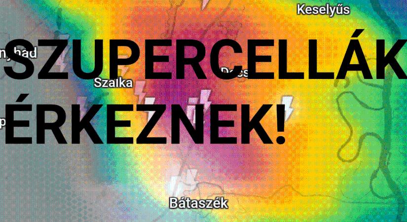 Heves zivatarok érkeznek!