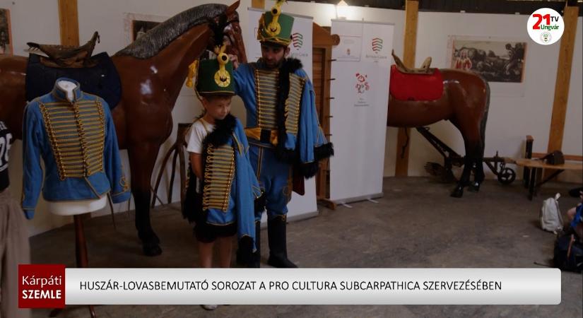 Huszár-lovasbemutató sorozat a Pro Cultura Subcarpathica szervezésében (videó)