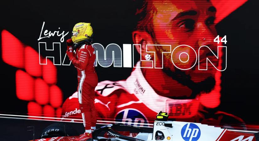 Lewis Hamilton könnyek között ünnepelt, megszerezte első futamgyőzelmét a Ferrarival