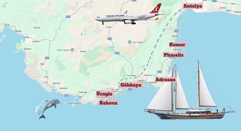 Ezt figyeld! Vitorlás hajóút a török Földközi-tengeri partvidékén 287.600 Ft-tól!
