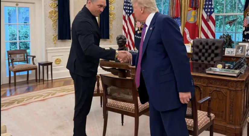 Uszik a Fehér Házban találkozott Trumppal