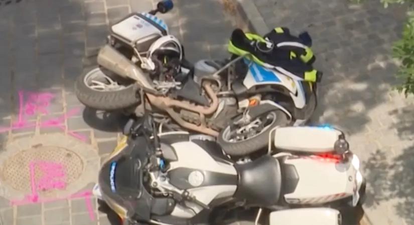 Videón, ahogy elfogják és ütni kezdik a rendőrök a budai ámokfutót