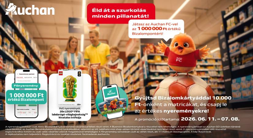 Nyereményjátékkal indult a VB-láz az Auchanban
