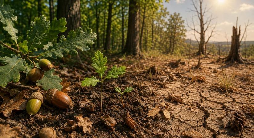 A fák már a jövő erdején spórolnak: a forró nyarak a magtermést is visszavágják