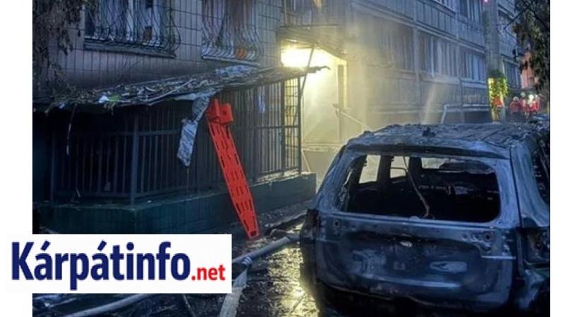 Lángba borult Kijev, egy gyerek is meghalt a nagyszabású orosz támadásban