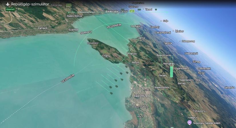 Elrepültünk a Balaton fölött a Google Earth új szimulátorával