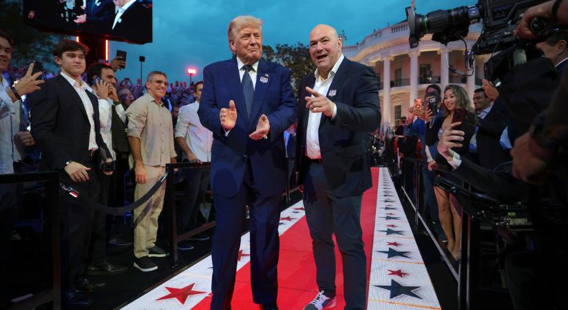 „Ez a világ legnagyobb showja!” – születésnapi UFC-gálát rendeztek Donald Trumpnak a Fehér Ház előtt