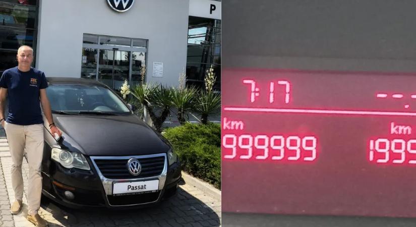 Kiakadt a kilométeróra a 20 éves Passatban, de hajtják tovább