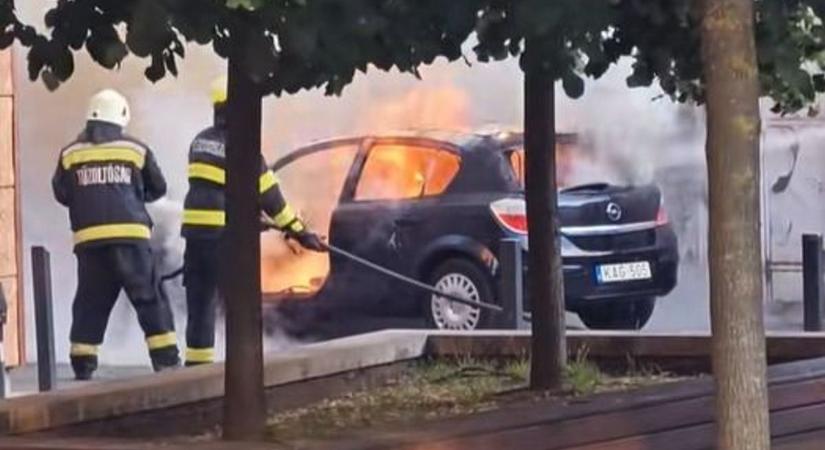 Videón a vasárnap esti egri tűzeset