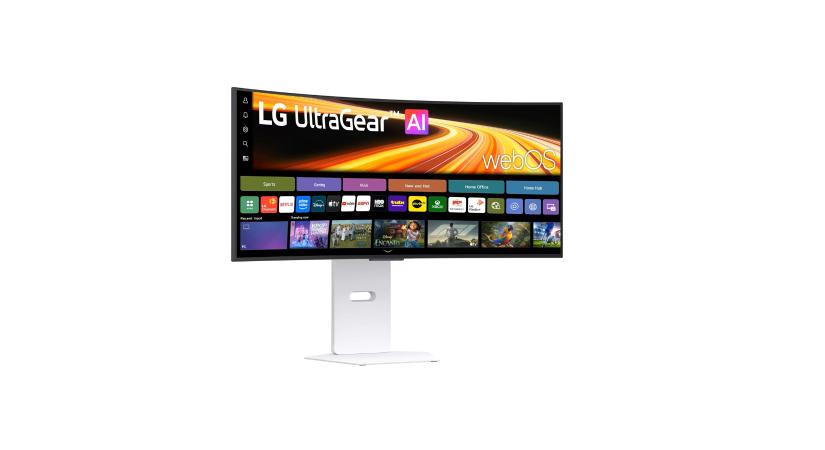 34 hüvelykes ívelt OLED kijelzőt kapott a legújabb UltraGear sorozatú LG gamer monitor, ami okostévéként is működik