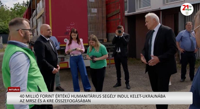 Aktuális (2026.06.15) 40 millió forint értékű humanitárius segély indul Kelet-Ukrajnába az MRSZ és a KRE összefogásában (videó)