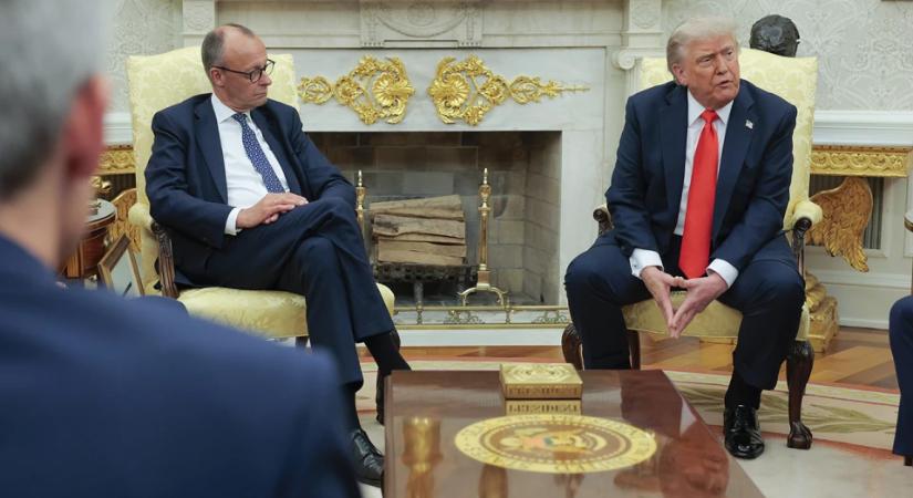 Merz levelet és ajándékot készített Trump születésnapjára