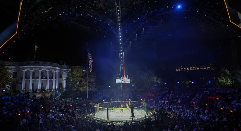 Trump születésnapjára UFC-gálát rendeztek a Fehér Ház kertjében