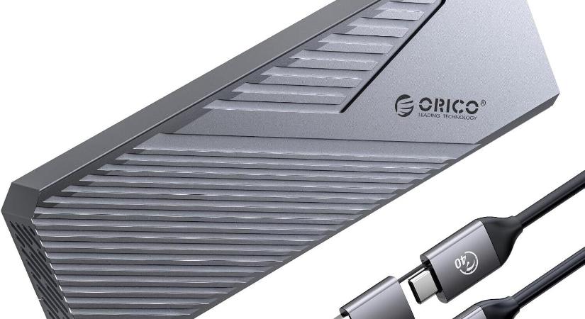Egy apró ventilátorral érkezik az Orico USB4-es külső SSD háza