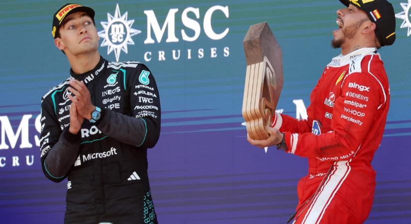 Hamilton első sikerét aratta a Ferrarival Barcelonában