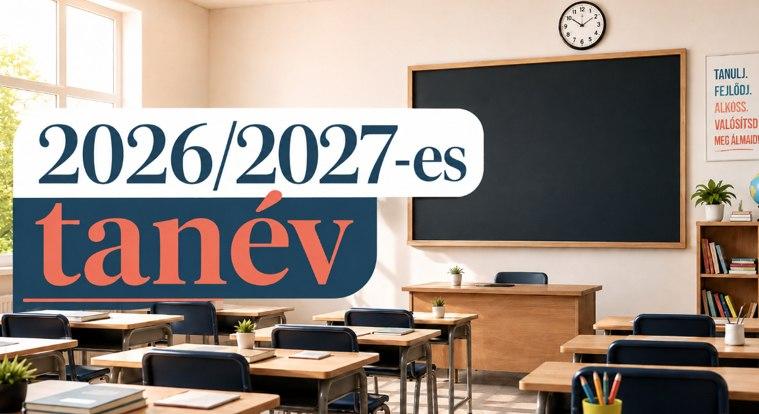 Megjelent a 2026/2027-es tanév rendjének tervezete, itt van minden fontos dátum egy helyen