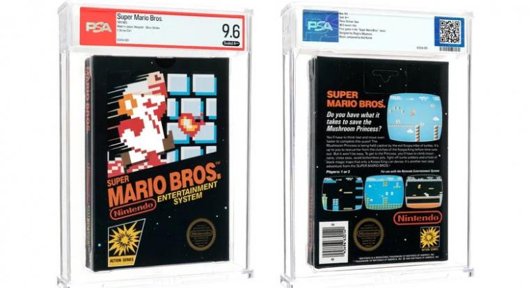 Ez a Super Mario Bros. példány több mint 900 millió forintért kelt el