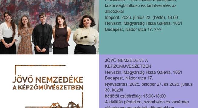 A Jövő nemzedéke a képzőművészetben című kiállítássorozat zárása