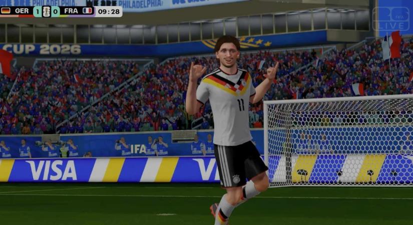 Úgy mellément a Netflix FIFA-játéka, mint William Akio kapura lövése