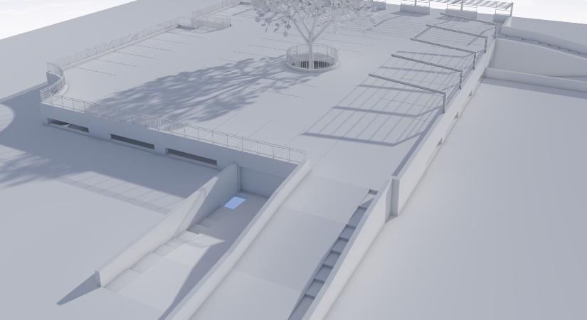 1,35 milliárd forintból épül parkolóház és új közösségi tér Vásárhely belvárosában