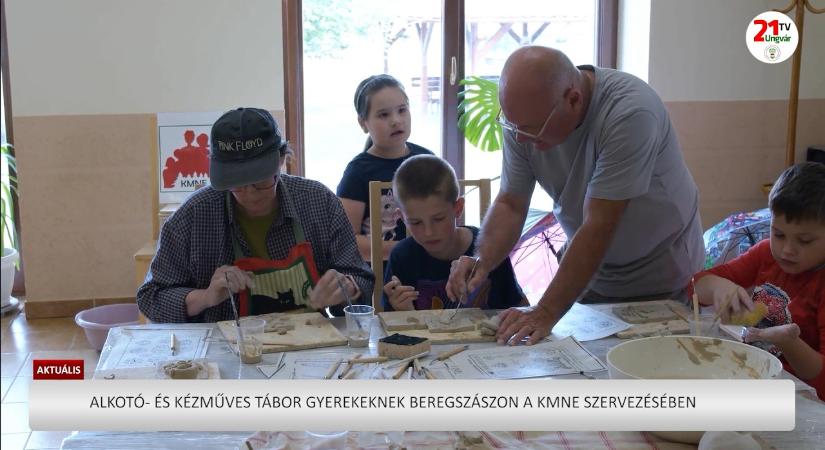 Aktuális (2026.06.16) - Alkotó- és kézműves tábor gyerekeknek Beregszászon a KMNE szervezésében (videó)