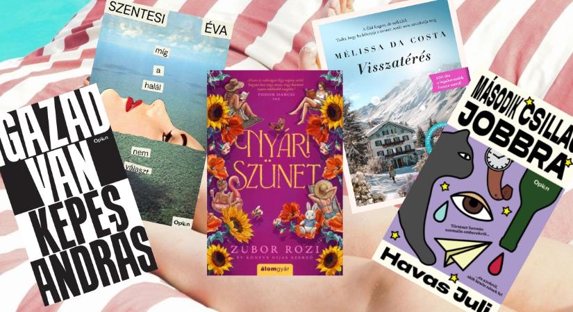 5 szuper könyvújdonság, ami tuti jön velünk nyaralni