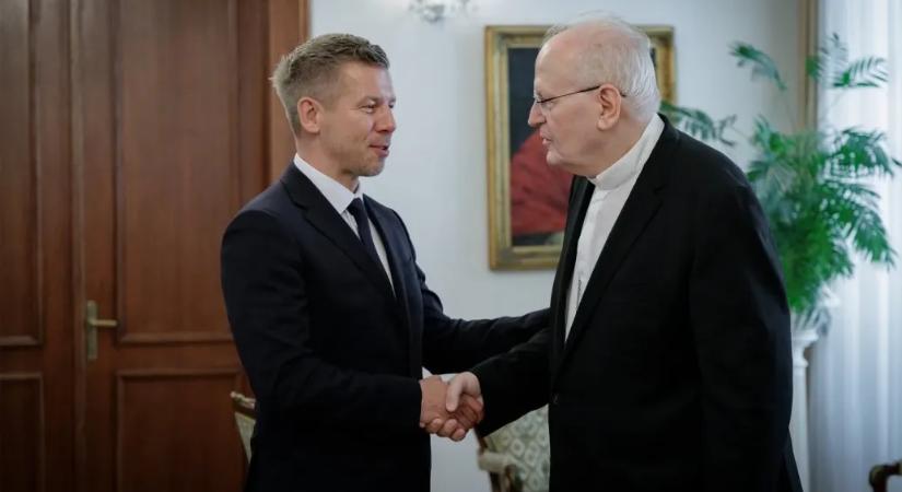 Erdő Péter bíboros fogadta kedden Magyar Pétert