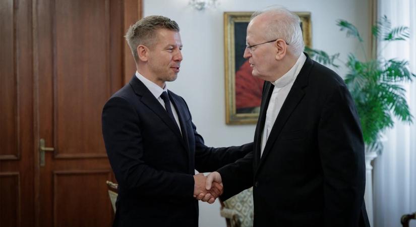 Erdő Péter fogadta a pápához készülő Magyar Pétert