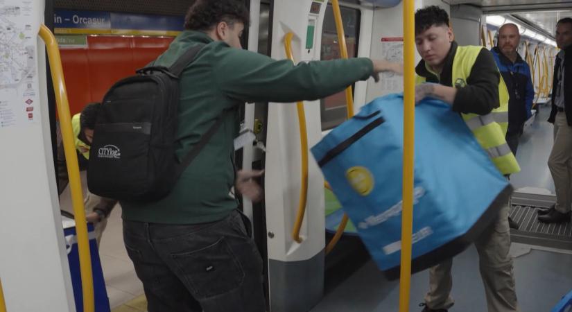 Metróval kézbesítik a csomagokat Madridban, így csökkentenék a felszíni dugókat